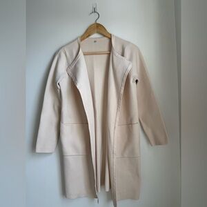 Almond colored long cardigan